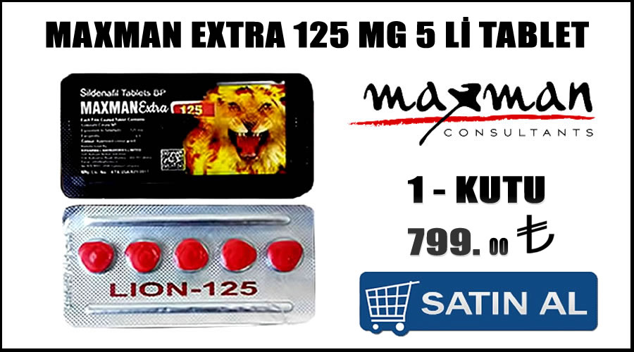 Maxman-extra 125 mg kırmızı tablet satın al
